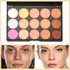 Pure Vie 15 Colors Cosmetics Cream Contour and Highlighting Makeup Kit + 11 Pcs Brushes
