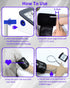 Medium Easy Wrap Blood Pressure Cuff - Compatible with Omron 7”-14” Inches (17-36CM) M Adult Replacement