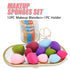 Makeup Sponge Blender Set, 12pcs Beauty Sponges and 1PCS Holder, Flawless Cosmetic Puff for Cream, Liquid Foundation &