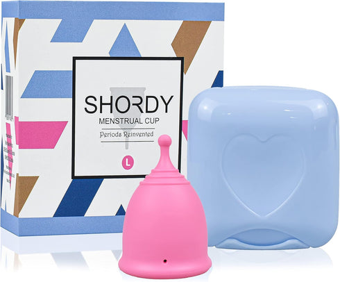 SHORDY Menstrual Cups (Large), Single Pack with Box, Soft & Flexible, Copa
