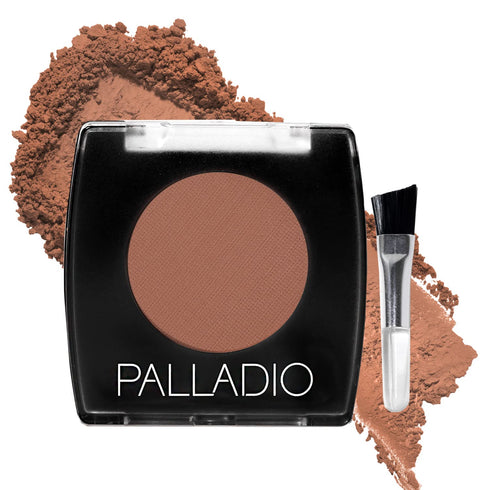 Palladio Brow Powder, Auburn, Soft and Natural Eyebrow Powder with Jojoba Oil & Shea Butter