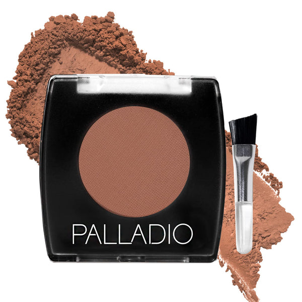 Palladio Brow Powder, Auburn, Soft and Natural Eyebrow Powder with Jojoba Oil & Shea Butter