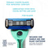 Preserve Shave 5 Blade Refillable Razor Made from Recycled Materials in Neptune Green