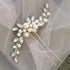 Pearl Bride Wedding Hair Pins, Silver Rhinestone Hair Piece by JAKAWIN, Bridal Hair Accessories