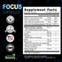 Focus 14-in-1 Nootropic Brain Supplement - 60 Filler Free Capsules - with Lions Mane, Alpha GPC Choline, Vitamin C &