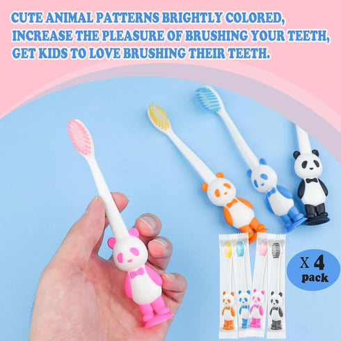 Pack 40,Suction 2+ Disposable Toddler Toothbrush Kids Bulk of Cup Bulk Children Toothbrushes for Kid Age Individually