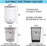 15 Gallon Trash Bags, Strong Tall Kitchen Office Garbage Bags, 22 Micron, 75 Count