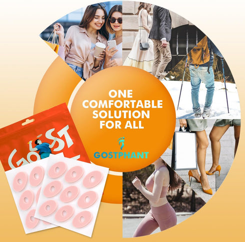 Corn Cushions, Self-Stick Callus Cushions for Toes, Feet, Protect Calluses and Reduce Friction - Oval Shape, 10 Sheets
