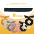 Wire Headbands for Women, Solid Color Wire Hair Wraps with 8PCS Twist Bow Headband Hair Accessories