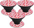 MightySkins Skin (3 Pack) Compatible with PopSockets - Red Petals | Unique Vinyl Decal Wrap Cover | Easy to Apply,