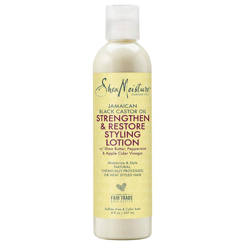 SheaMoisture Styling Lotion for Damaged Natural Hair I Jamaican Black Castor Oil I Silicone Free Hair Treatment 8 oz