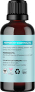 Peppermint Essential Oil for Diffuser Aromatherapy - 100% Pure Oil for Hair, Skin, Nails, 1oz