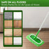 Reusable Microfiber Mop Pads for Swiffer Sweeper Mop, Dry Sweeping & Wet Mopping Cloths, 4 Pack (Mop Not Included)