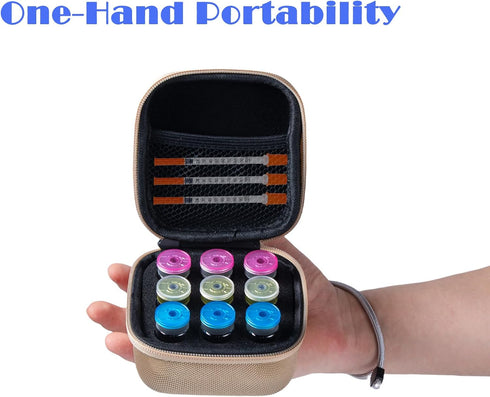 JFGLORIX 10ml U-100 (9 Insulin Fridge Holder Storage Case Insulin Vial Protector Holder peptide storage case fridge