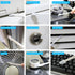 Disposable Detail Cleaning Brush - Tight Spaces, Detail Gap Crevice Tool Set, Toilet Bowl Corner Scrubber, Stick