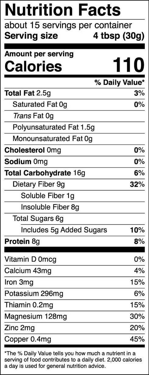 Manitoba Harvest Hemp Yeah! Organic Max Fiber Protein Powder, Chocolate, 16 Ounce