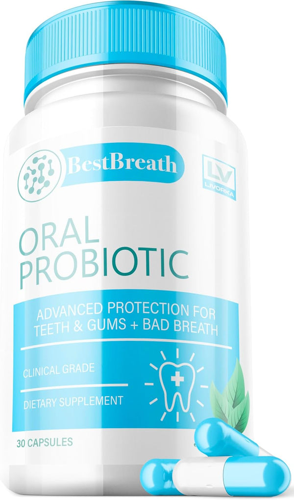 1 Pack Best Breath Oral Probiotic, 30 Capsules for 1 Month, BestBreath for Bad Breath