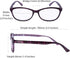 EYEGUARD 2 Pairs Reading Glasses for Women, Ultra Clear Spring Hinge Readers, +3.00