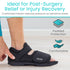 Vive Rounded Post Op Shoe for Injured Foot - Orthopedic Recovery Shoes for Women, Men - Lightweight, Adjustable Medical