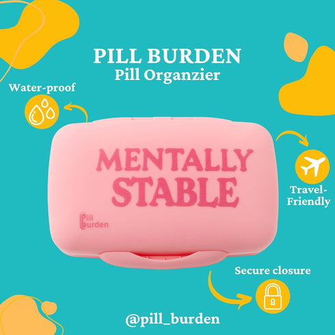 Stylish Pink Silicone Pill Organizer - Large Size for Vitamins & Supplements