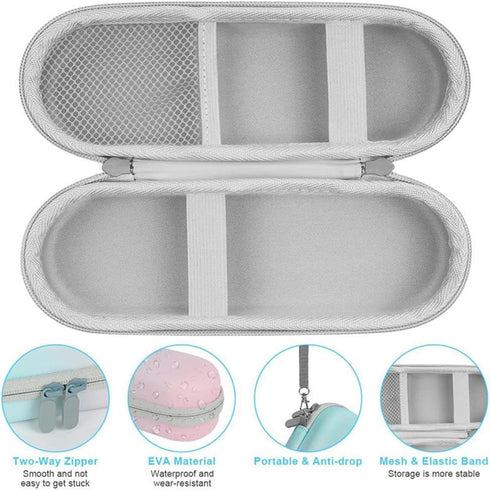 PISIWER Toothbrush Travel Case For Electric Toothbrush, Hard Protective Storage Bags(Milk Grey)