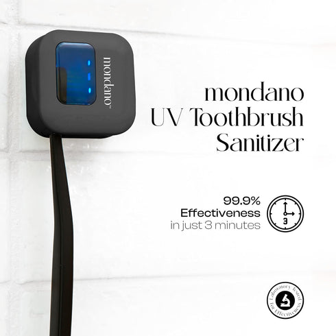 Mondano UV-C Toothbrush Sanitizer and Holder, Toothbrush Case for Manual/Electric Toothbrush - Rechargeable Travel