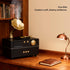 Retro Aromatherapy Humidifier, Unique USB Bluetooth Gramophone Style Vintage Oil Diffuser Cool Mist Machine for Home