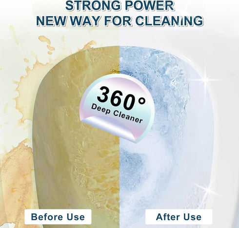 Larger Pumice Stone Toilet Bowl Cleaner, 16.7 Inch with Handle for Hard Water Ring and Stains Cleaning