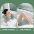 U-Shaped Full Body Bath Pillow for Tub - 2 Pcs Inflatable Bath Pillows with Adjustable Button for Relaxation