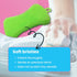 Silicone Dish Sponge - 4 Pack Double Sided Kitchen Scrubber for Dishes, Fruits & Vegetables Cleaning