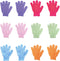 12 Pcs Deep Scrubbing Exfoliating Bath Gloves, Dead Skin Shower Gloves for Men and Women Spa Massage