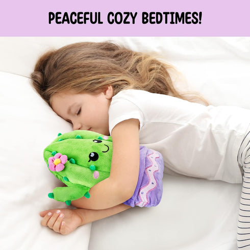 Cactus Microwavable Unscented Heating Pad for Women and Kids, Cute Soft Cozy Plushie Food Toy