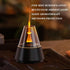 Villelei 7-Color Candle Flame Essential Oil Diffuser, Aromatic air humidifier, LED ultrasonic Aroma lamp with Timer