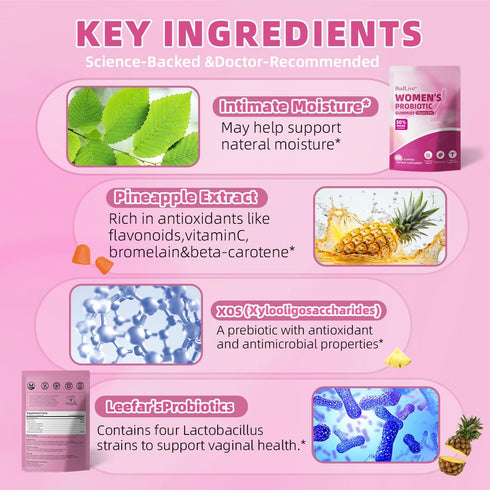 Gummies Gummy Immune Gummies 90 Count Vaginal Probiotics for Women, pH Balance for Women, Feminine Probiotics