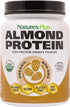 Natures Plus Almond Protein Powder, 1.04 lbs, Unflavored, USDA Certified Organic, Non-GMO Vegan Protein
