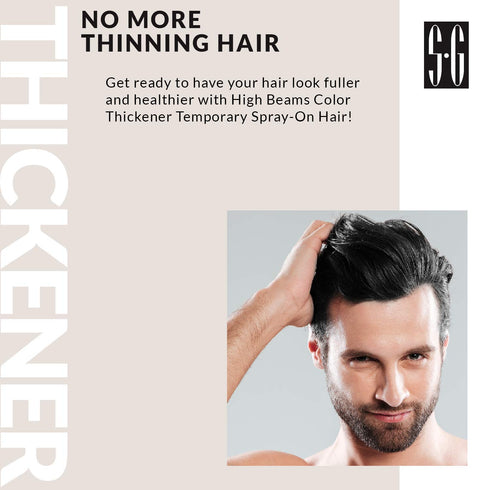 Salon Grafix High Beams Color Thickener Temporary Spray, Jet Black, 2.7 oz Hair Color