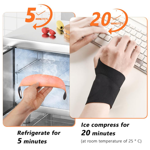 Wrist Brace for Carpal Tunnel Relief, Ultra-Thin Wrist Wraps Ice Compression for TFCC Tear, Repetitive Wrist Sprain