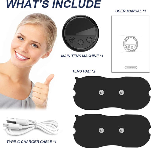TADOUNE Intelligent Wireless TENS Unit Muscle Stimulator TENS & EMS Device, Electronic Pulse Rechargeable Deep Tissue