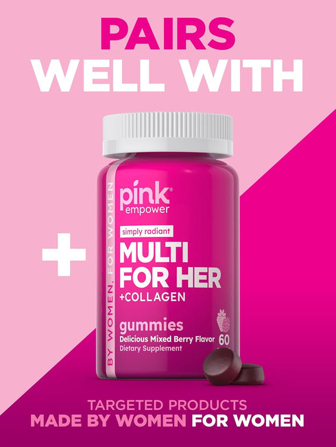 PINK Melatonin Gummies | 10mg Max Potency, Vegan, Non-GMO & Gluten Free, 70 Count, Mixed Berry Flavor