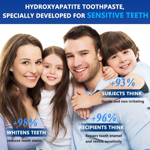Nchampionba 7.5% 4.23 Oz3pcs Nano Hydroxyapatite Toothpastes for Enamel Protection and Tooth Strengthening