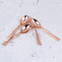 YARNOW 24Pcs Rose Gold Plastic Mini Spoons, Disposable Dessert Tasting Cutlery for Parties & Everyday Use