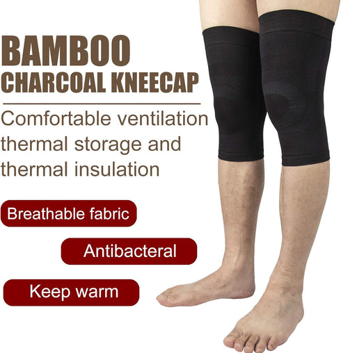 Knee Sleeves (1 Pair) Lightweight Compression for Men Women, Knee Brace Support for Joint Pain Relief, Black M