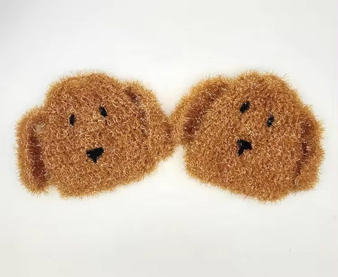 Doggy Dishy - Kitchen Scrubber, Dish Sponge and Cleaning Tool (1, Brown) by thechillaxlife.com