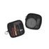 Patu Mesh Travel Toiletry Bag, Portable Shaving Washing Kits Organizer, Pack of 2 (Size S), Black
