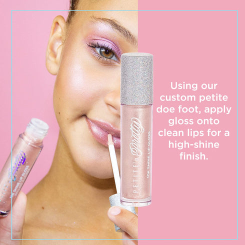 Petite 'N Pretty 10K Shine Lip Gloss for Kids, Glow Down, High Shine Makeup for Kids