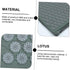 Set Acupoint Massage Mat and Massage Pillow with Carry Bag Non-Slip Washable Acupressure Mat for Full Body Relief