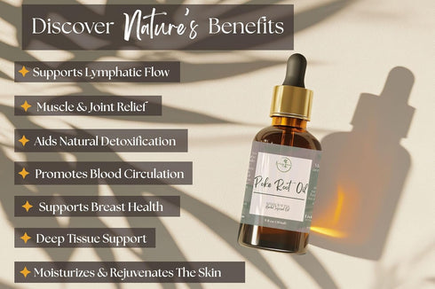 Living Farms Handmade Organic Poke Root Oil for Lymphatic Support - Phytolacca - Small Batch - Made in The USA