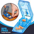 Pill Cutter (Pack of 3) - V-Grip Pill Crusher and Transparent Splitter for Vitamins and Medication