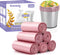 3 Gallon 180pcs Small Pink Trash Bags, Fit 2.6-3.2 Gal, Bathroom Trash Can Bin Liners