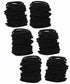 Iconikal Non-Metal Elastic Hair Ties - Black, 4mm Thick (180-Count) - Soft, Stretchy, Durable Bulk Pack for Everyday